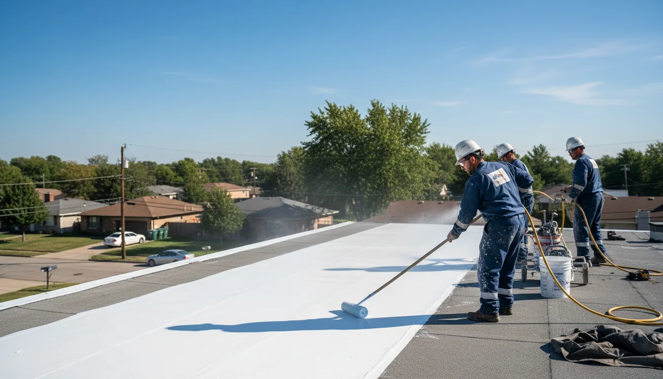 Commercial roof coating in Wapwallopen, PA near me